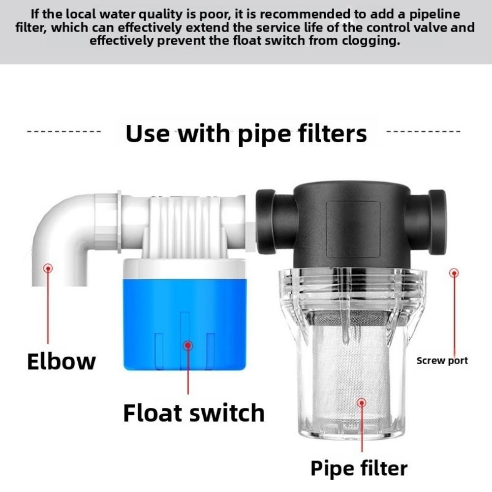Plastic Automatic Water Control Valve 1/2 3/4 White&blue Water Controller Valve Float Ball Valve Internal Installatio