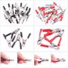 Glarks 108Pcs 35/45/53mm Red and Black Metal Alligator Clips Crocodile Electrical Test Clamps and 5A 15A 30A Charging Clips Assortment Kit for