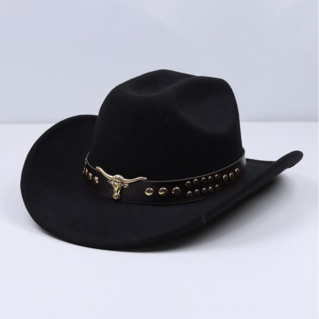 Women's European and American style sun protection hat, riding hat, wide-brimmed cowboy hat, suede cowboy hat