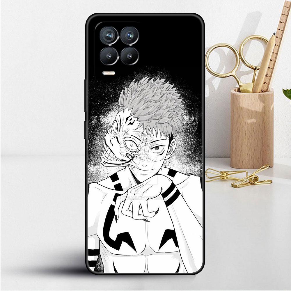 Süße Jujutsu Kaisen Anime-Hülle für Realme 8 C21y GT Neo 2 3 8i C21 7 C11 6 C12 C35 C3 GT 9 Pro C12 Silikon-TPU-Telefonabdeckung
