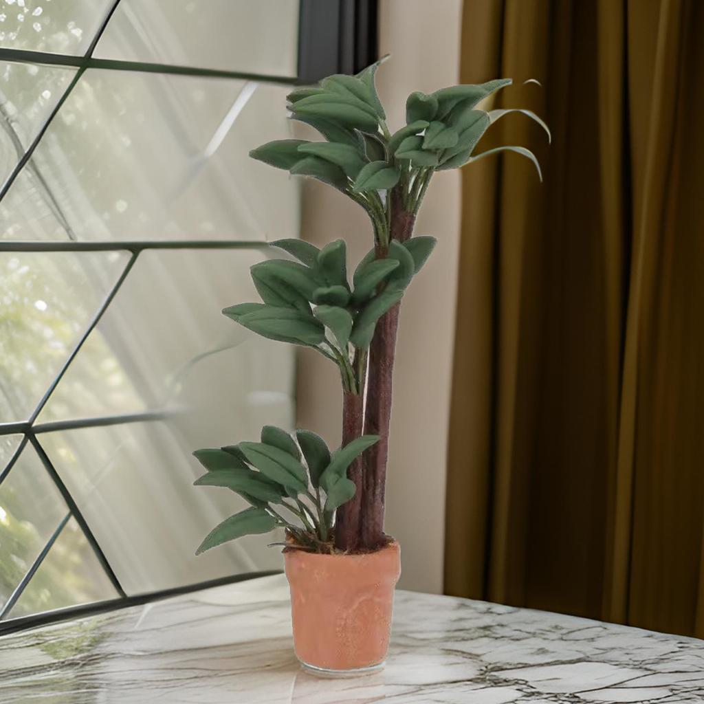 Puppenhaus Miniatur Topfpflanze Brasilholz Geldbaum Bonsai für Puppenhaus Heimdekoration Szene Ausstellungszubehör