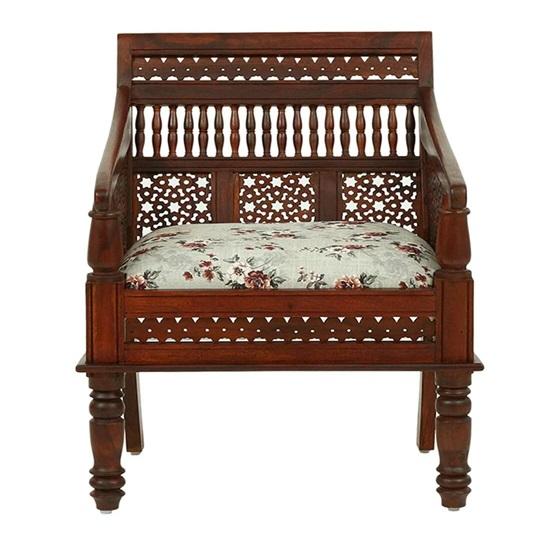 Antique Sheesham Solid Wood Single Seater Sofa Set 1 Single Seater
