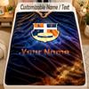 Flannel BlanketLuton Town Custom Name Text Personalized Soft Warm Throw Blanket Home Decor Gift