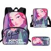 K-POP Lovci démonů Studentský batoh - 3 kusy