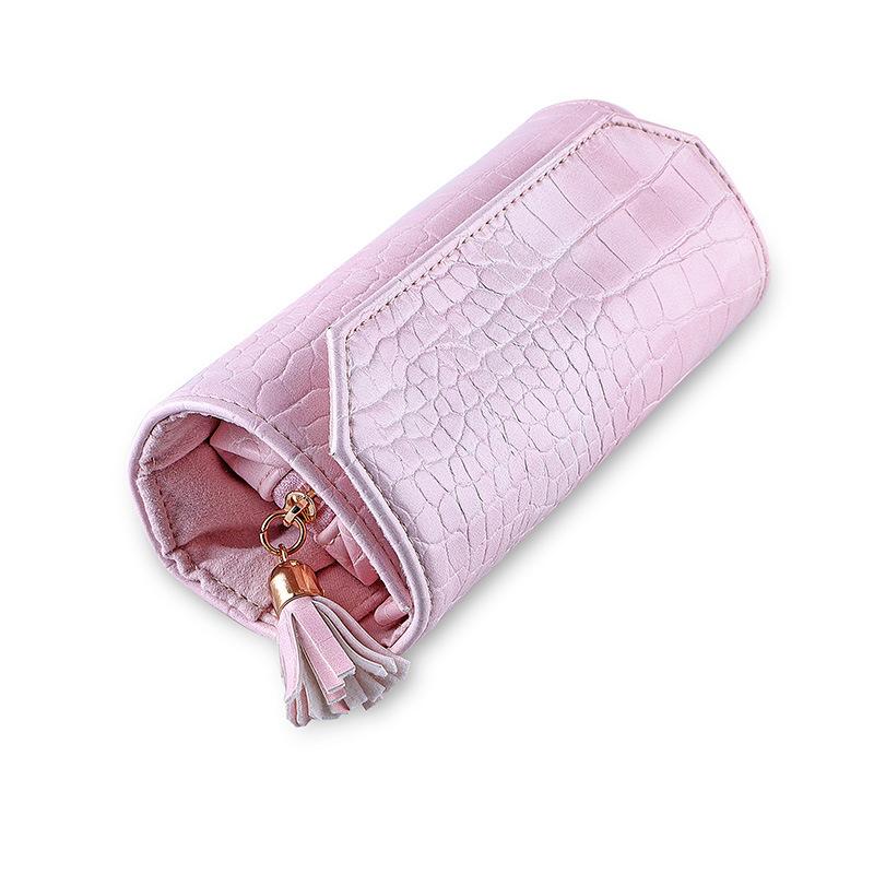 

Foldable Jewelry Bag Premium Jewelry Roll Organizer Mini Jewelry Pouch Lightweight For Handbag Luggage Daily Commutes