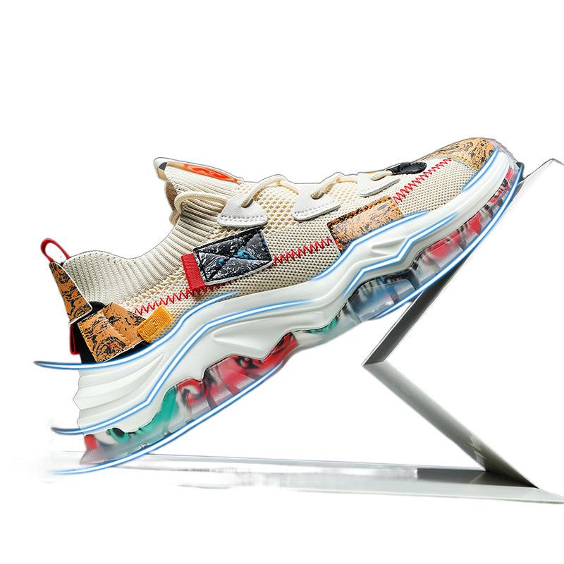 Neue Herbst- und Winterschuhe aus Netzstoff, große Größe, lässig, Putian, Laufen, Herbst, Papa, Netzstoff, Sport, trendige Schuhe