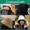 Hat Bear Elegant For Women Winter Lamb Wool Insulated Fisherman Cap