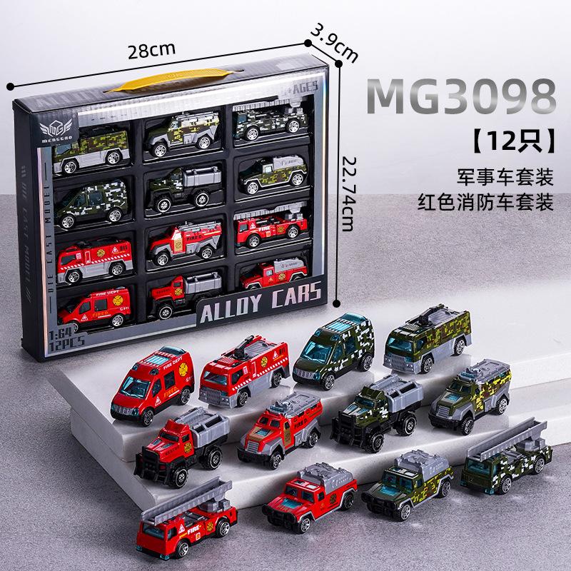 Legierungsspielzeug Trägheitsauto Rennwagen Baufahrzeug Feuerwehrwagen Sportwagen Mini Legierungsauto Modell Blechauto