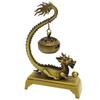 1pc Alloy Soaring Dragon Hanging Fragrance Chip Burner, Auspicious Cloud Incense Tablet Burner Home Decor (Without Incense)