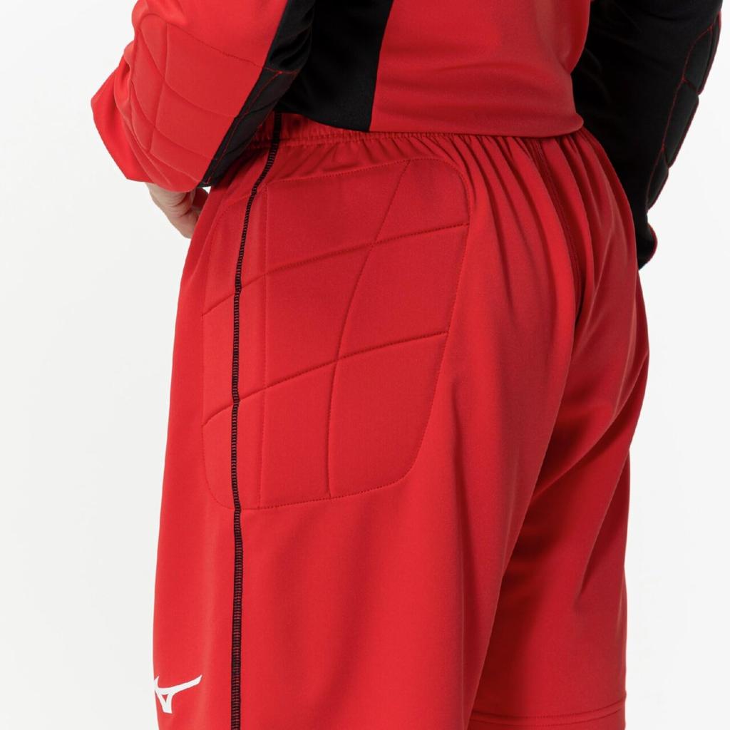 Soccer goalkeeper shorts, easy to move in, P2MBC075, unisex, Chinese Red, size M
