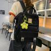 Color Solid Simple Letter Pattern Student Backpack For School And Daily Use