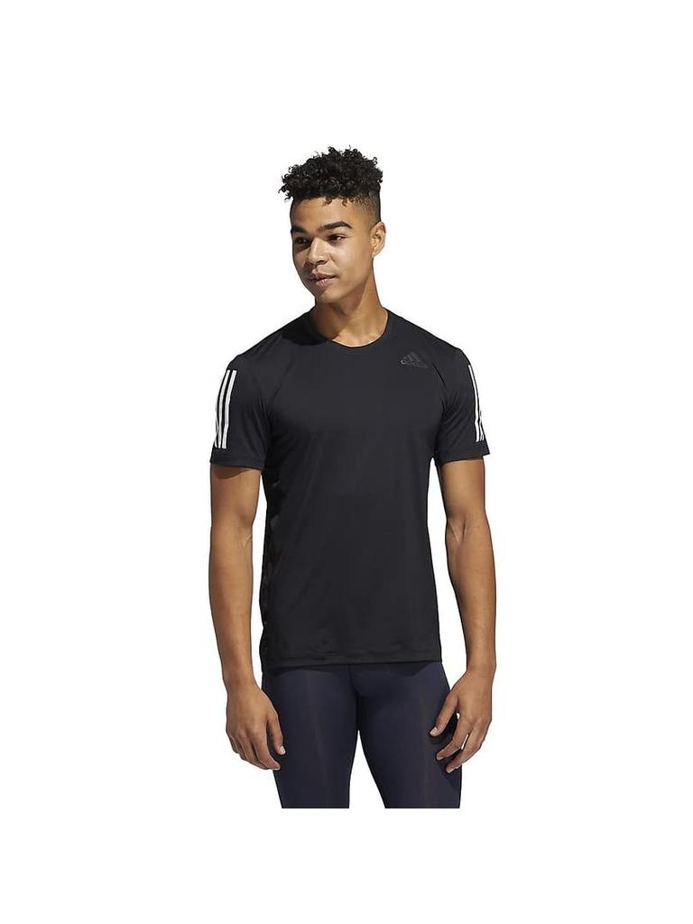 Adidas Techfit Fitted Short Sleeve Black 24775 3-Stripes T-Shirt, Men's, (GL0460),