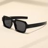 1 Pair of Retro Square Small Frame Women Fashion Sunglasses Outdoor Street Photo Travel Glasses Dark Glasses Black Glasses