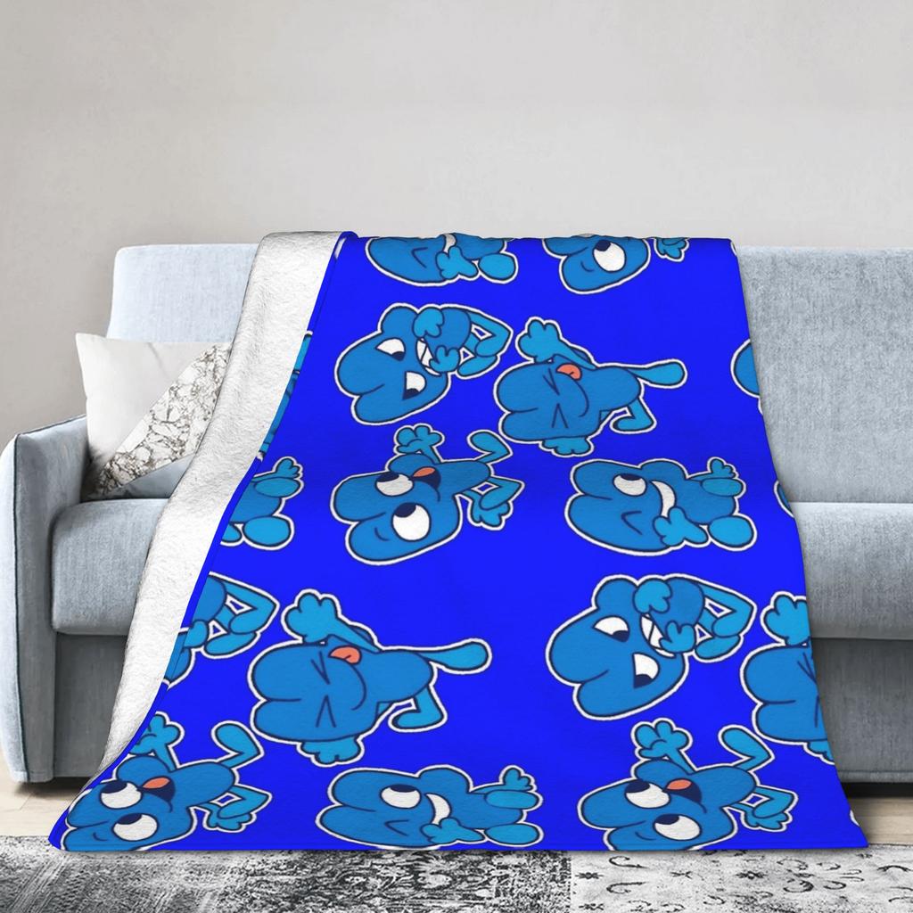Four BFB  BFDI Blanket Velvet Textile Decor  Portable Lightweight Throw Blankets for Bedding Office Bedding Throws