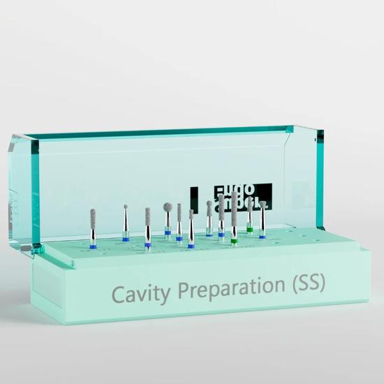 Superendo Cavity Preparation Short Shank Diamond Bur Kit
