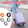 8Pcs Universal Silicone Luggage Wheel Cover Noise Reduction Protectors Anti Scratch Anti Roll Easy Installation