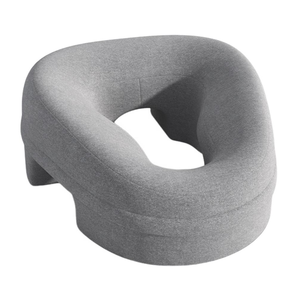 Memory Foam Breathable Head Pillow Ergonomics Lying Down Pillow Rest Support Pillow Body Massage Face Rest Pillow Beauty Salon светло-серый 5450₽