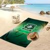 Plymouth Argyle FC Gepersonaliseerde Bedrukte Strandlaken Voetbal Logo Steun Aangepaste Naam Tekst Absorberende Handdoek Voor Sport Reizen Speciaal Cadeau