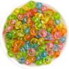 Acrylic Candy Color Faceted Beads: Transparent Square and Rhombus DIY Beading Materials