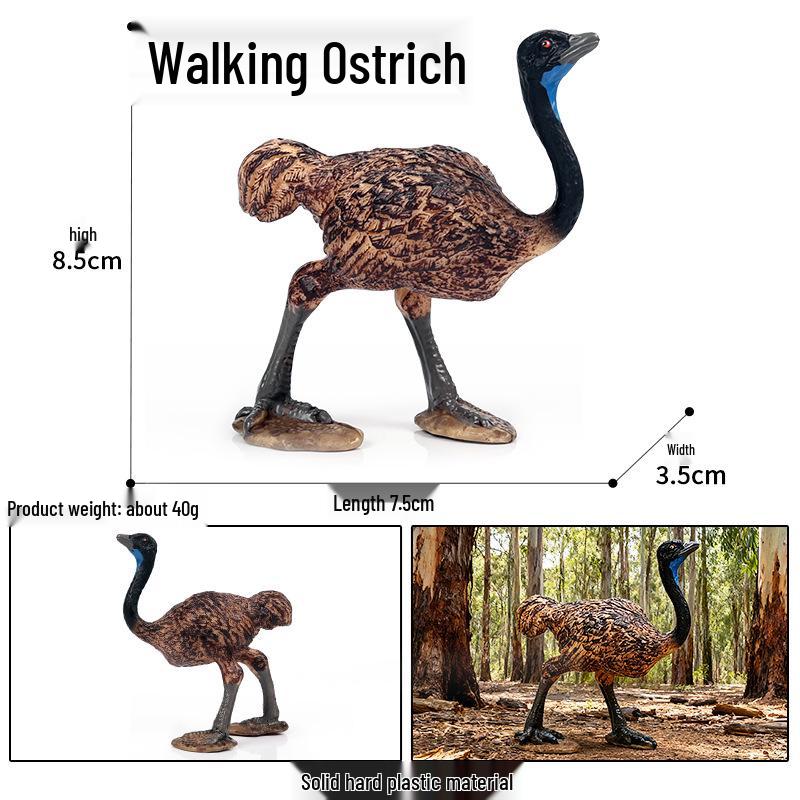 Children's Animal Simulation Toy Set: Eagle, Falcon, Secretary Bird, Owl Figurines