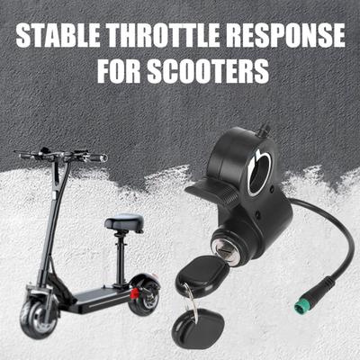 Contacteur d'allumage de scooter électrique avec clés Facile à utiliser Accélérateur de poignée E-scooter Contacteur de démarrage Verrouillage pour Kukirin G2 Pro/G2 Max