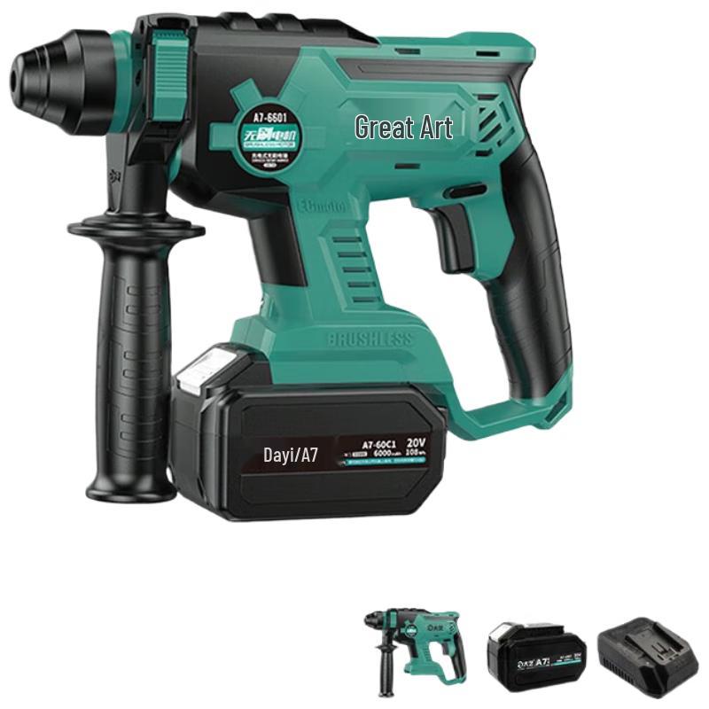 

DaYi A7-6601 20V Cordless Brushless Rotary Hammer Drill CN plug (adapter included)