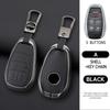Metal Leather Car Smart Key Case Cover  for Alfa Romeo Giulia 2015 +Stelvio 2016+ Spider Etcetera Protector Shell