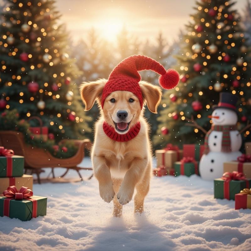 Stylish Pet Winter Hat Breathable Knitted Pullover Hat with Pompoms For Small Dog Outdoor Cold Weather Protections