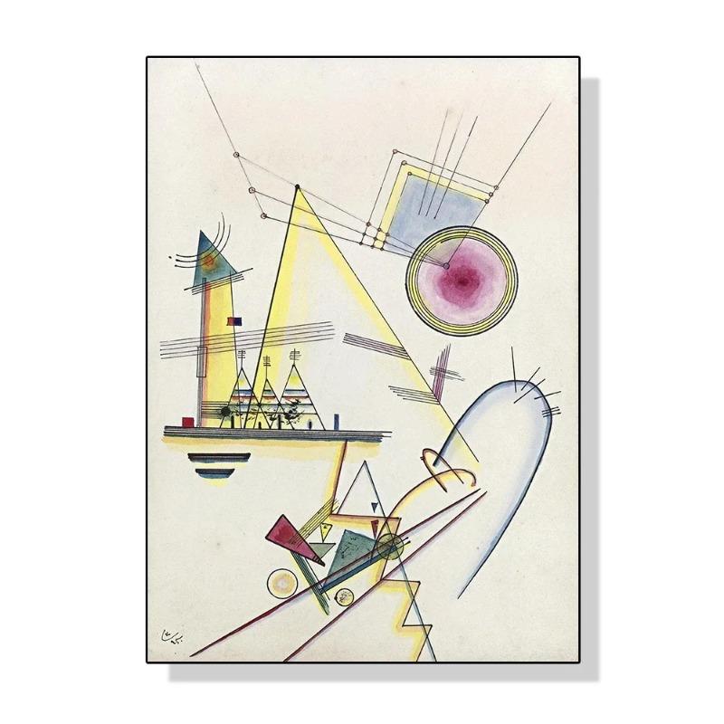 Wassily Kandinsky Geometric Wall Art Poster Prints Modern Abstract Style Canvas Painting Picture for Living Room Home Decor