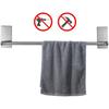 Steel Wall Mounted Hanger Shelf Kitchen Holder Towel Bar Towel Rack Bathroom Accessories Towel Rail