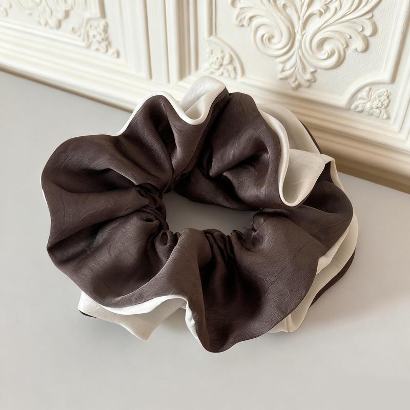 Satin Double Layer Elegant Hair Tie: Luxurious, No-Dent, and Gentle on Hair