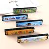 Metal 16 Holes Harmonica Educational Mouth Organ Painted Harmonica  Teaching