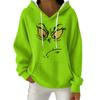 Women's Fashion Casual Christmas Print Pullover Long-Sleeve Hooded Sweatshirt