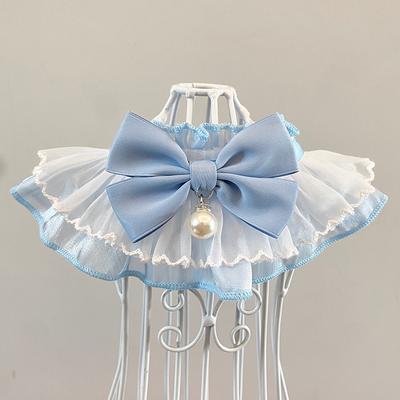 Écharpe Collier Chien Chat Style Princesse Mignon Accessoire Cravate Poche Collier