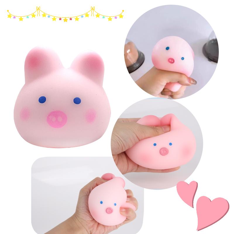 Rabbit Sakura Soft Pig Stress Relief Knead Decompression Squeeze Toy Kids Gift