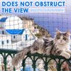 Cat Netting Balcony 3x4M Steel Wire Reinforced Cat Safety Net Weather Resistant Cat Anti Fall Netting Garden Net Anti Bird Net