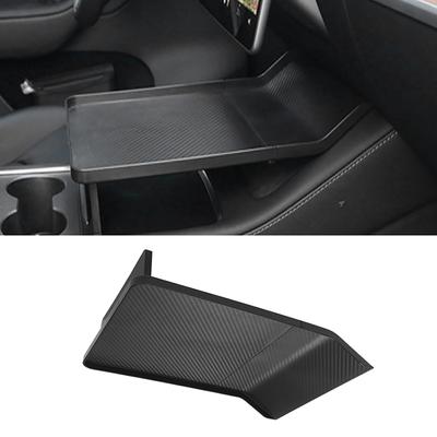 Tava Alset pentru consola centrală pentru Tesla Model Y Model 3 Masa de mâncare care ține elementele de bază în timpul călătoriei cu pilot automat