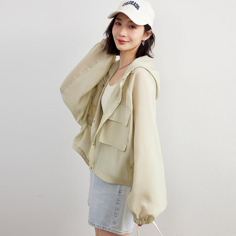 Women s Tencel Blend Lightweight Hooded Cardigan 2XL