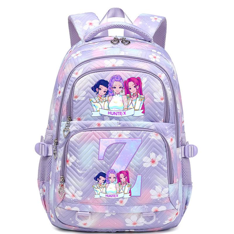 Kpop Anime Aufdruck 26 Buchstaben Rucksack Große Kapazität Mittelschüler Lässige Schultasche
