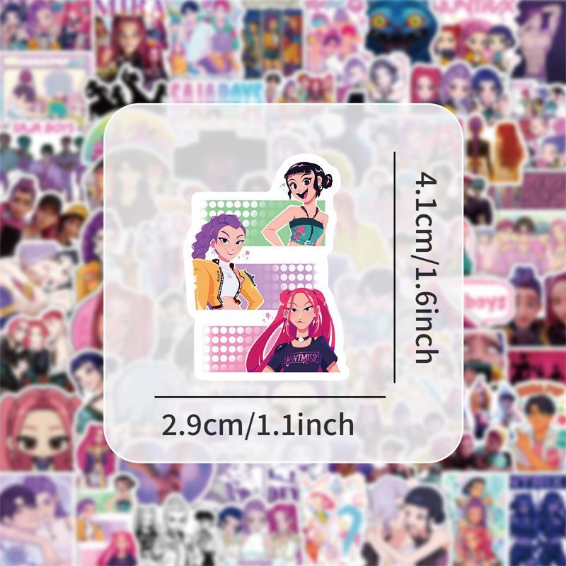 Cartoon Cute Anime Kpop Demon Hunters Graffiti Stickers Water Cup Mobile Waterproof Decor Stickers Diy Stickers Christmas Gifts