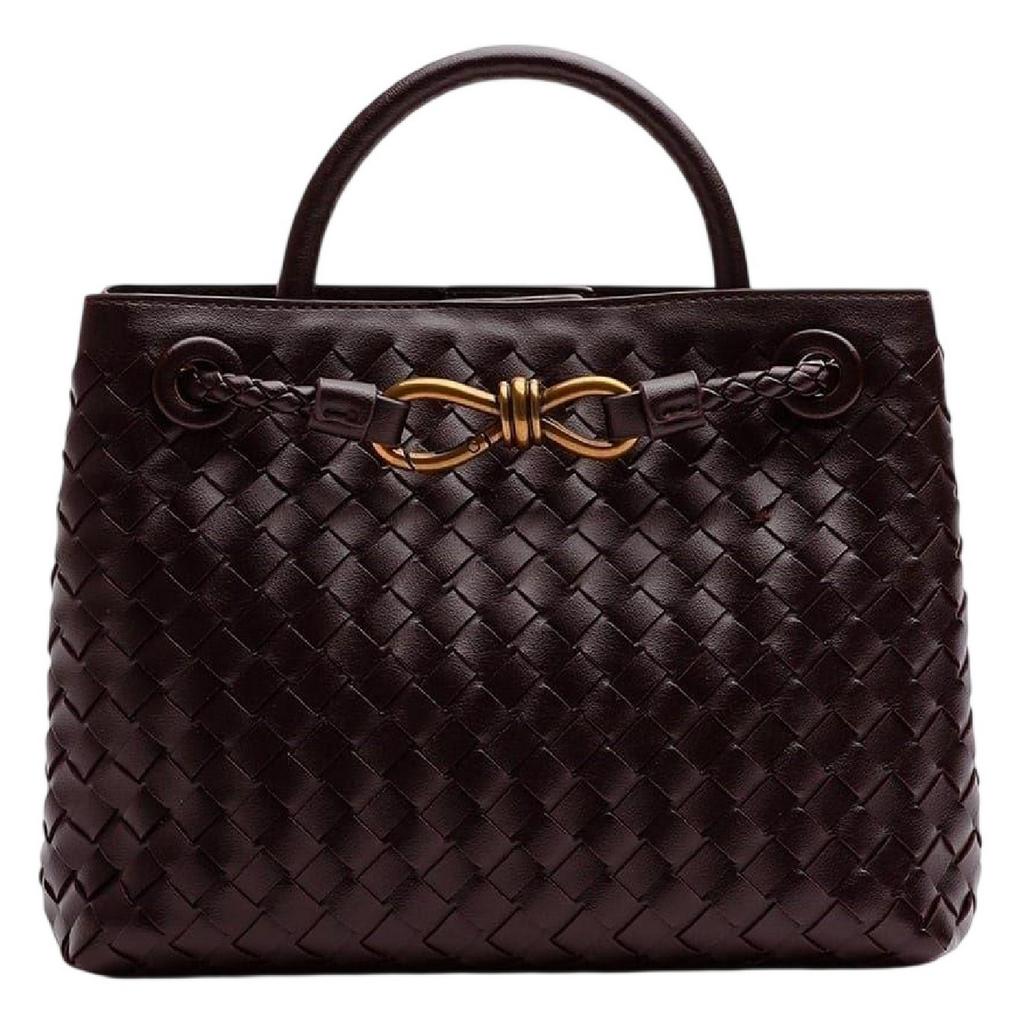 Where's That From Woven Leather Tote Bag