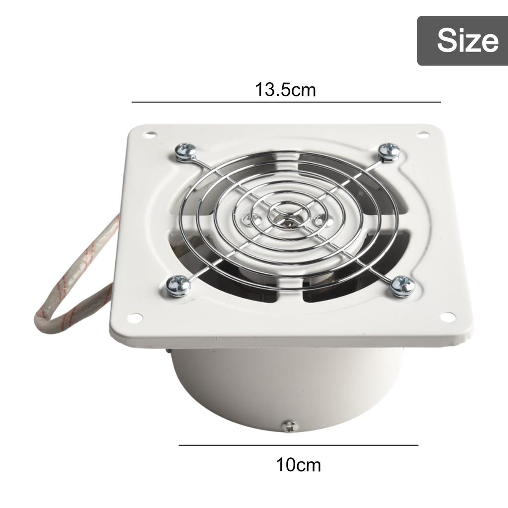 Compact 4 Inch Air Vent Exhaust Fan for Bathroom and Kitchen Use 25W Motor Ensures Fast Ventilation and Low Noise Levels