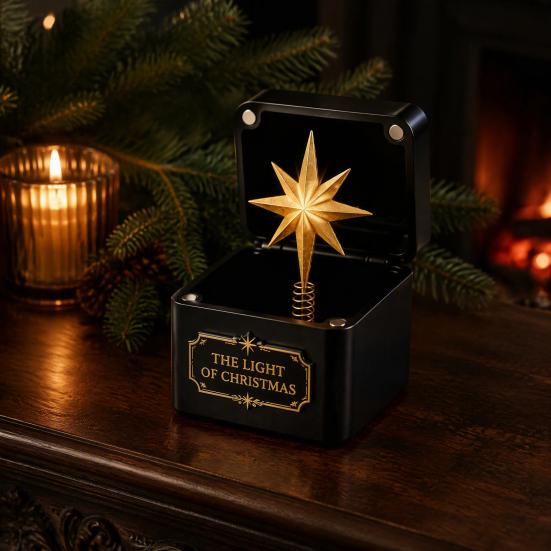Christmas Themed Surprise Boxes Magic Gift Box, Spring-Loaded Pop-Up Holiday 3D Santa Seasonal Gifts Claus Snowman Angel Elk Trick Box for Xmas