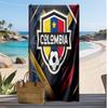 Colombia Football Print Beach Towel Quick Dry Super Absorbent Soft Bath Towel for Swimming Beach Travel Fan Souvenir Gift