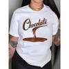 Drip Chocolate Women'S Comfit T-Shirt Women Casual Short Sleeve Tee Comfortable Crew Neck, Soft Adorable Tees Tops
