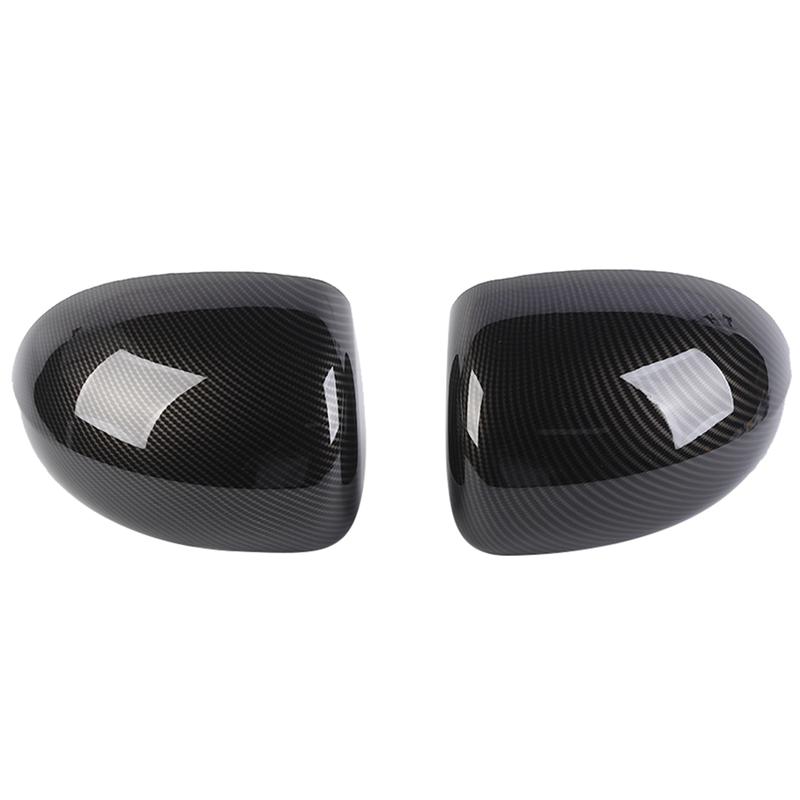 Car Rearview Mirror Cover Cap Trim Decoration For Jeep Compass 2008-2016 Exterior Accessories Carbon Fiber