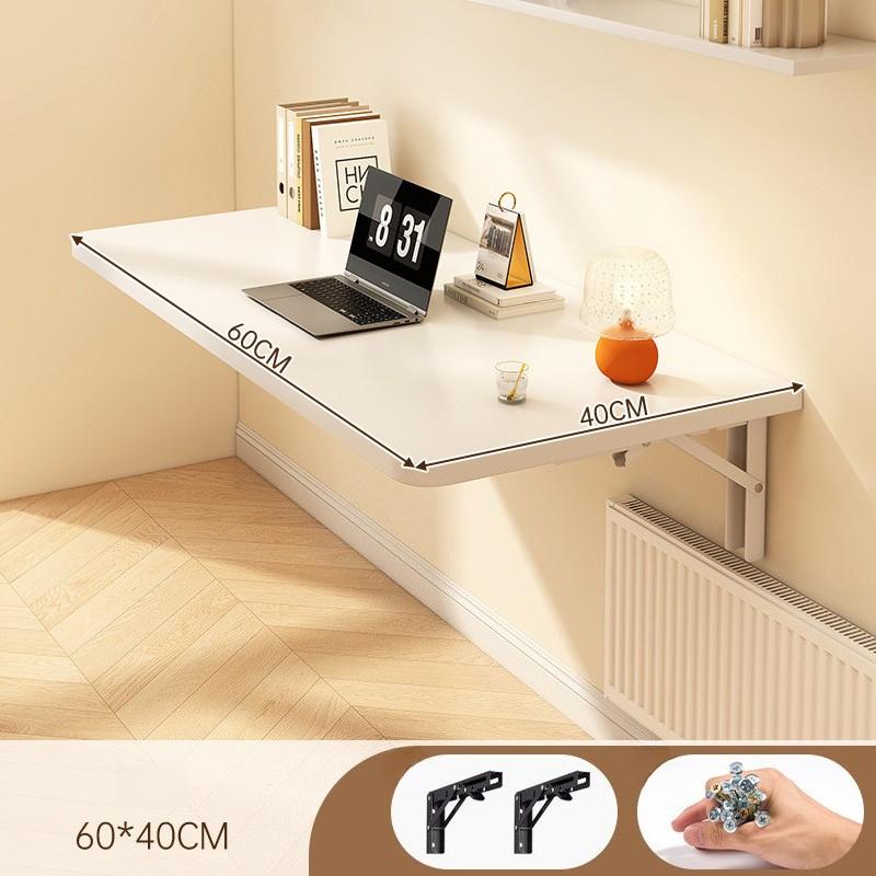 Wall Mounted Folding Desk Modern Wooden Side Table Luxury Simple Desks Minimalist Multifunctional Bedroom Tables Home Furniture
