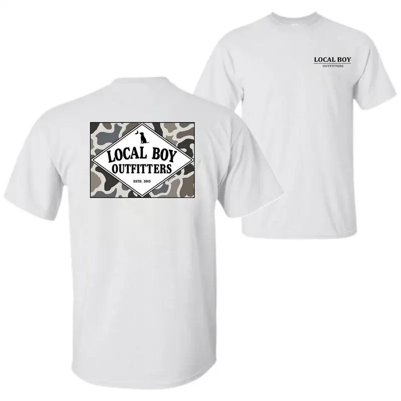 Local Boy Outfitters T-Shirt with Camo Logo – Unisex Crewneck Shortsleeve Tee & Unisex T-Shirt XXXL