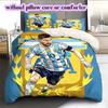 Biancheria da letto con motivo calcistico AFA, Set copripiumino Copripiumino Federa Regalo di Compleanno per la Casa (1*copripiumino+2*federe,senza imbottitura)