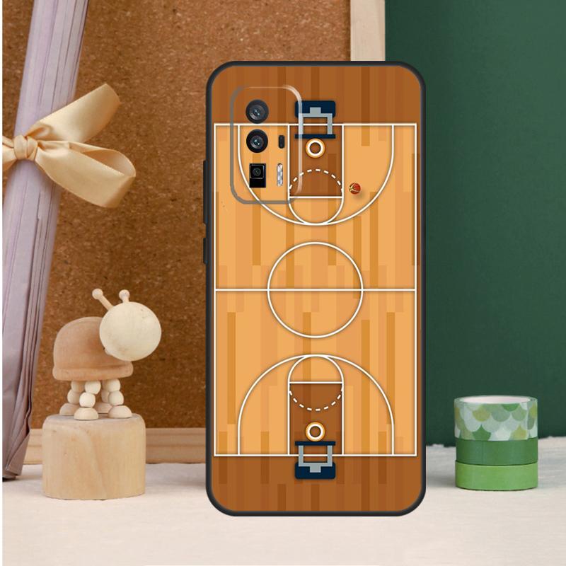 Basketball Court Case For Xiaomi 17 Pro Max 13T 14T 15T 14 15 Ultra POCO F8 Ultra F7 F5 F6 X5 X6 X7 Pro Cover